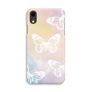 CaseCompany White butterfly: iPhone XR Volledig Geprint Hoesje