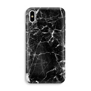 CaseCompany Zwart Marmer 2: iPhone X Tough Case