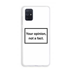 CaseCompany Your opinion: Galaxy A71 Transparant Hoesje
