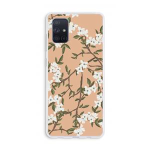 CaseCompany Blossoming spring: Galaxy A71 Transparant Hoesje