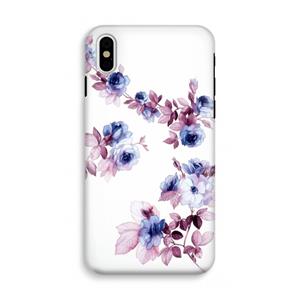 CaseCompany Waterverf bloemen: iPhone X Tough Case