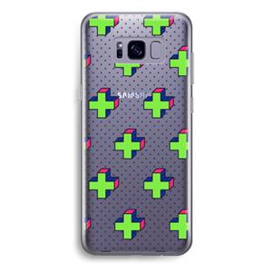 CaseCompany 8-bit N°10: Samsung Galaxy S8 Plus Transparant Hoesje