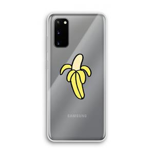 CaseCompany Banana: Samsung Galaxy S20 Transparant Hoesje