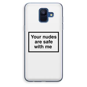 CaseCompany Safe with me: Samsung Galaxy A6 (2018) Transparant Hoesje
