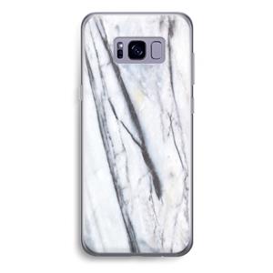 CaseCompany Gestreepte marmer: Samsung Galaxy S8 Plus Transparant Hoesje
