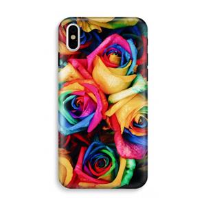 CaseCompany Neon bloemen: iPhone X Tough Case