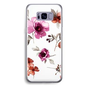 CaseCompany Geschilderde bloemen: Samsung Galaxy S8 Plus Transparant Hoesje