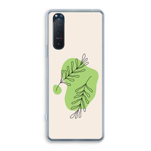 CaseCompany Beleaf in you: Sony Xperia 5 II Transparant Hoesje