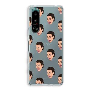 CaseCompany Ugly Cry Call: Sony Xperia 5 III Transparant Hoesje