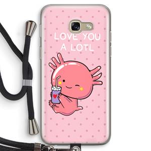 CaseCompany Love You A Lotl: Samsung Galaxy A5 (2017) Transparant Hoesje met koord