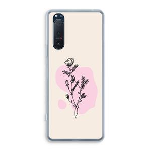 CaseCompany Roses are red: Sony Xperia 5 II Transparant Hoesje