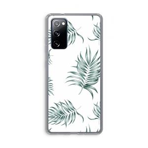 CaseCompany Simple leaves: Samsung Galaxy S20 FE / S20 FE 5G Transparant Hoesje
