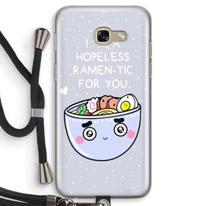 CaseCompany I'm A Hopeless Ramen-Tic For You: Samsung Galaxy A5 (2017) Transparant Hoesje met koord