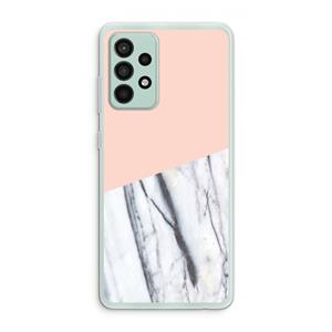 CaseCompany A touch of peach: Samsung Galaxy A52s 5G Transparant Hoesje