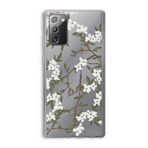 CaseCompany Blossoming spring: Samsung Galaxy Note 20 / Note 20 5G Transparant Hoesje
