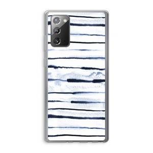 CaseCompany Ink Stripes: Samsung Galaxy Note 20 / Note 20 5G Transparant Hoesje