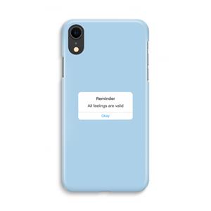 CaseCompany Reminder: iPhone XR Volledig Geprint Hoesje