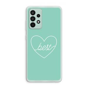 CaseCompany Best heart pastel: Samsung Galaxy A52s 5G Transparant Hoesje