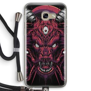 CaseCompany Hell Hound and Serpents: Samsung Galaxy A5 (2017) Transparant Hoesje met koord