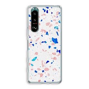 CaseCompany Terrazzo N°6: Sony Xperia 5 III Transparant Hoesje