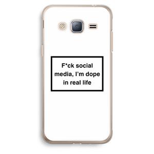 CaseCompany I'm dope: Samsung Galaxy J3 (2016) Transparant Hoesje