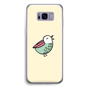 CaseCompany Birdy: Samsung Galaxy S8 Plus Transparant Hoesje