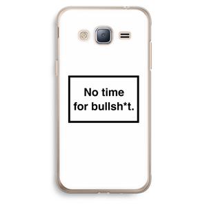 CaseCompany No time: Samsung Galaxy J3 (2016) Transparant Hoesje