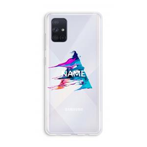 CaseCompany Abstract Spectrum: Galaxy A71 Transparant Hoesje