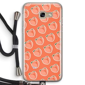 CaseCompany Just peachy: Samsung Galaxy A5 (2017) Transparant Hoesje met koord