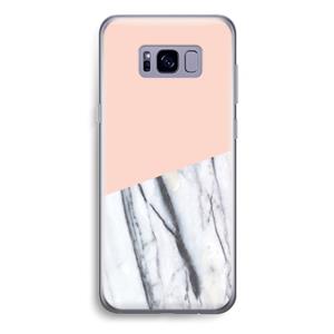 CaseCompany A touch of peach: Samsung Galaxy S8 Plus Transparant Hoesje