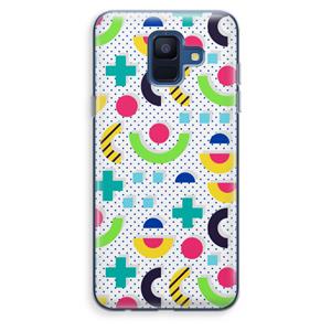 CaseCompany 8-bit N°1: Samsung Galaxy A6 (2018) Transparant Hoesje