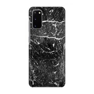CaseCompany Zwart marmer: Volledig geprint Samsung Galaxy S20 Hoesje