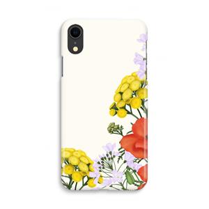 CaseCompany Wilde bloemen: iPhone XR Volledig Geprint Hoesje