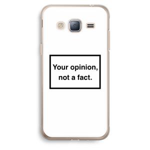 CaseCompany Your opinion: Samsung Galaxy J3 (2016) Transparant Hoesje