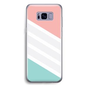 CaseCompany Strepen pastel: Samsung Galaxy S8 Plus Transparant Hoesje