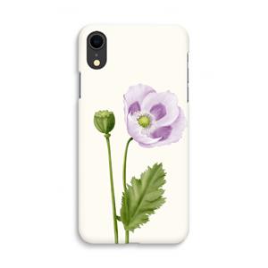 CaseCompany Purple poppy: iPhone XR Volledig Geprint Hoesje