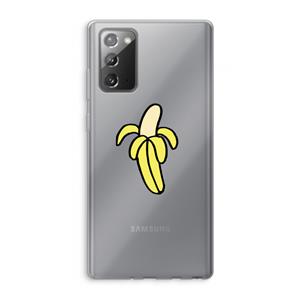 CaseCompany Banana: Samsung Galaxy Note 20 / Note 20 5G Transparant Hoesje