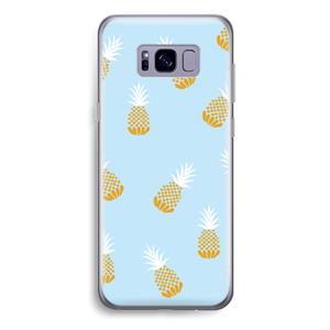 CaseCompany Ananasjes: Samsung Galaxy S8 Plus Transparant Hoesje