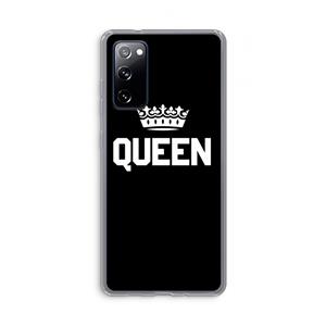 CaseCompany Queen zwart: Samsung Galaxy S20 FE / S20 FE 5G Transparant Hoesje