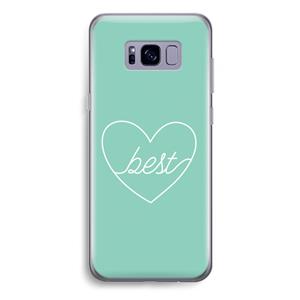 CaseCompany Best heart pastel: Samsung Galaxy S8 Plus Transparant Hoesje