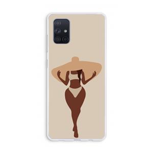 CaseCompany Let's get salty: Galaxy A71 Transparant Hoesje