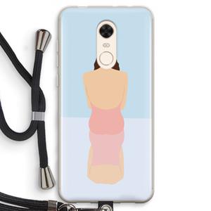 CaseCompany Mirror: Xiaomi Redmi 5 Transparant Hoesje met koord