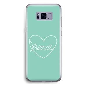 CaseCompany Friends heart pastel: Samsung Galaxy S8 Plus Transparant Hoesje