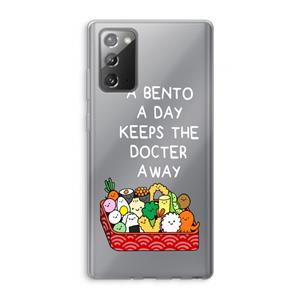 CaseCompany Bento a day: Samsung Galaxy Note 20 / Note 20 5G Transparant Hoesje