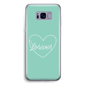 CaseCompany Forever heart pastel: Samsung Galaxy S8 Plus Transparant Hoesje