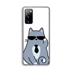 CaseCompany Cool cat: Samsung Galaxy S20 FE / S20 FE 5G Transparant Hoesje