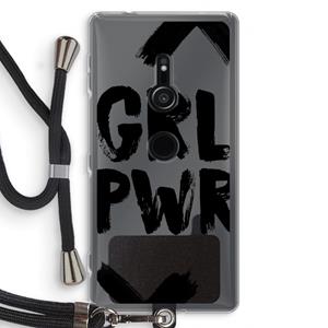CaseCompany Girl Power #2: Sony Xperia XZ2 Transparant Hoesje met koord