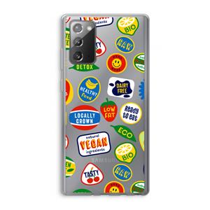 CaseCompany Fruitsticker: Samsung Galaxy Note 20 / Note 20 5G Transparant Hoesje
