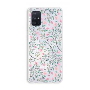 CaseCompany Sierlijke bloemen: Galaxy A71 Transparant Hoesje