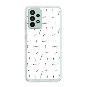 CaseCompany Hipster stripes: Samsung Galaxy A52s 5G Transparant Hoesje